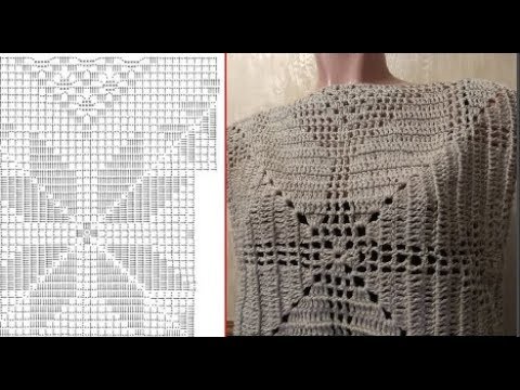Видео: Квадрат, филейное вязание и цветок