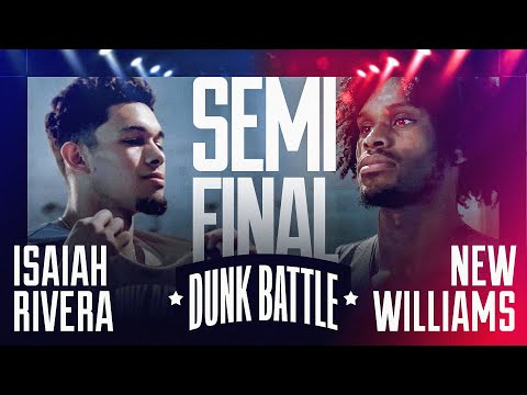 Видео: Данк Батл на 10.000 $. ПОЛУФИНАЛ. Айзея Ривьера vs Нью Уильямс | Smoove