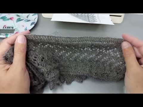 Видео: Теплый платок.  Часть 3.  Кайма и дополнительные расчеты