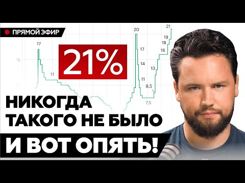 Видео: СТАВКА ЦБ РФ 21% - ЭТО КОНЕЦ ИЛИ ТОЛЬКО НАЧАЛО? // Рынок недвижимости НЕ СПАСТИ