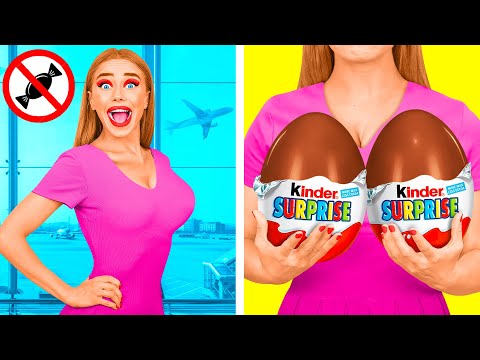 Видео: Как Пронести Еду в Самолёт | Смешные cитуации от BaRaDa Challenge