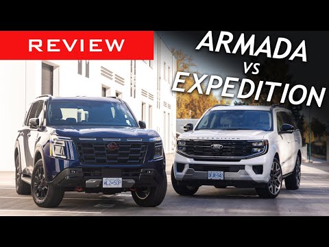 Видео: Сравнение: Nissan Armada 2025 года и Ford Expedition 2025 года в 𝟰𝗞