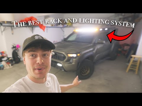 Видео: Установка и подключение 42-дюймового светового бара и освещения на высоте 360 градусов в Такоме, ...