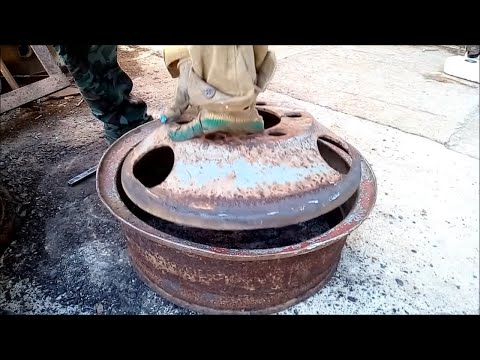 Видео: Как переделать диски для самодельного трактора. homemade tractor