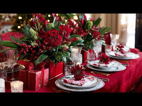 Видео: Красный и тёмно-зелёный рождественский декор 2025: создайте волшебный, смелый и элегантный праздн...