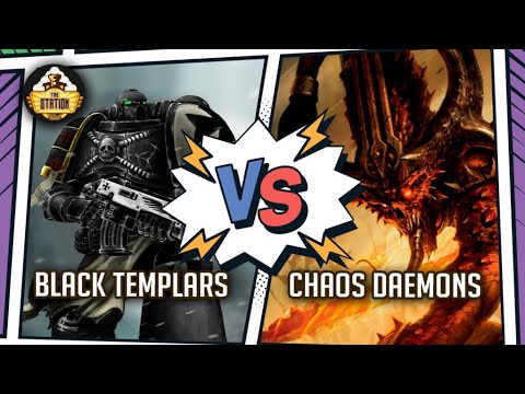 Видео: Black Templars vs Belakor &  Daemons I Репорт | 2000pts I Warhammer 40000