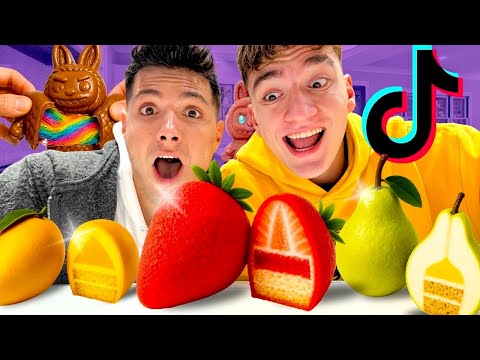 Видео: ТЕСТВАМЕ ТИК ТОК ХРАНИ, КОИТО ТРЯБВА ДА ПРОБВАШ !!!