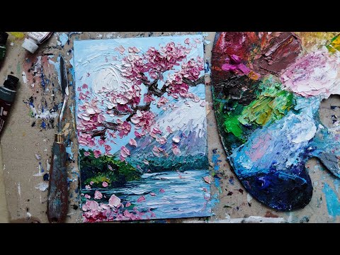 Видео: САКУРА 🌸 мастихином ИМПАСТО