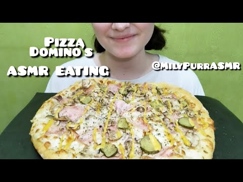 Видео: Пицца Доминос ASMR EATING🍕 / Domino's Pizza ASMR EATING🍕 NO TALKING 