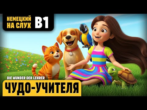 Видео: Чудо-учителя. Веселый рассказ (уровень B1). Немецкий на слух.