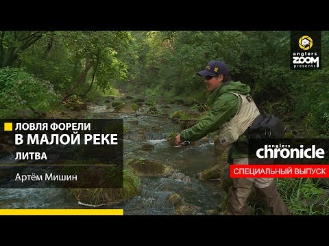 Видео: Ловля форели в малой реке. Литва. Артём Мишин. Anglers Chronicle