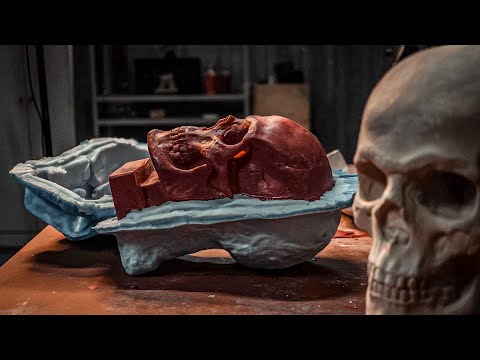 Видео: Силиконовая форма с настоящего черепа. Это НОВЫЙ УРОВЕНЬ.