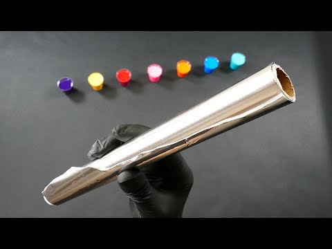 Видео: Жидкий акрил с алюминиевой фольгой - Акриловая заливка с Tiktus