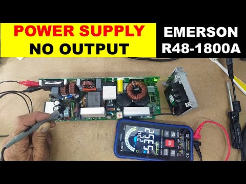 Видео: Источник питания EMERSON R481800A, без выходного напряжения