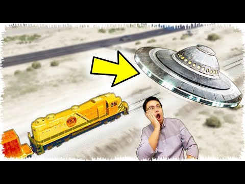 Видео: Үлкен НЛО пойызды тоқтата алама? (GTA V)