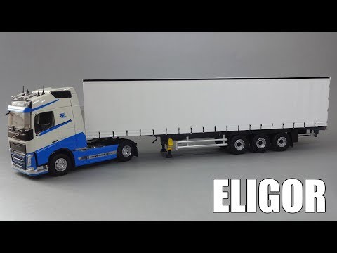 Видео: Schmitz Cargobull - тентованный полуприцеп | Eligor | Обзор масштабной модели 1:43