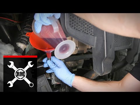 Видео: Как заменить масло в трансмиссии на Yamaha Rhino