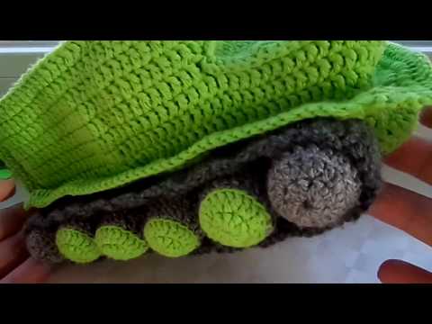 Видео: Тапки танки. Вязание крючком. Детские тапки. Часть 2/5