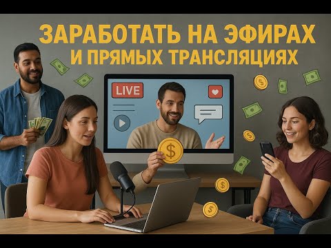 Видео: 🔴 Заработать на эфирах  и прямых трансляциях #4