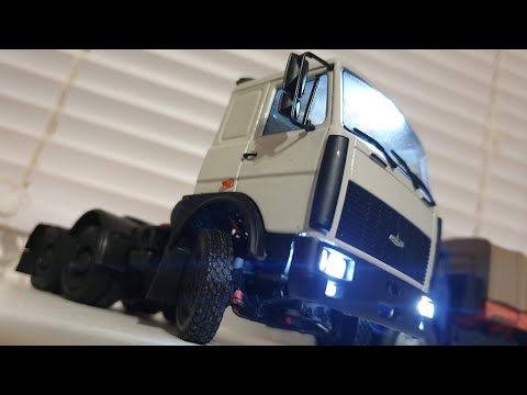 Видео: Обзор RC модели Maz 6422, конверсия фирмы НАП в масштабе 1/43