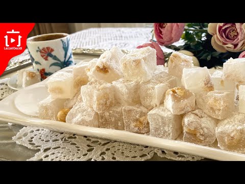 Видео: Как приготовить рахат-лукум, простой и практичный рецепт домашних сладостей, крахмальные десерты