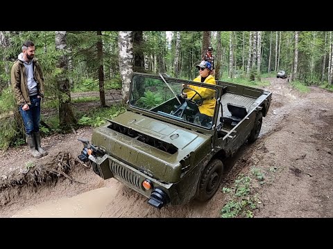 Видео: Девушка на ЛУАЗ-967, isuzu arctic truck, Полноприводный ИЖ) маршрут для стока?