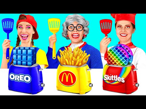 Видео: Кулинарный Челлендж: Я против Бабушки | Вкусные Рецепты от Fun Fun Challenge