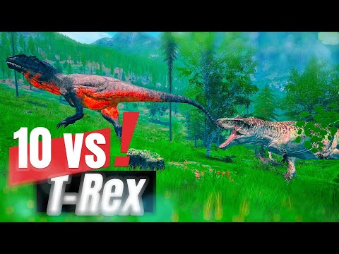 Видео: Тираннозавр наткнулся на Токсика 😱 The isle Legacy❗