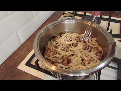 Видео: Способ приготовления гречки с мясом в сотейнике от фирмы Цептер.