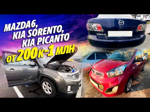 Видео: MAZDA 6 за 200К! KIA SORENTO за 1100000! KIA PICANTO за 400К!