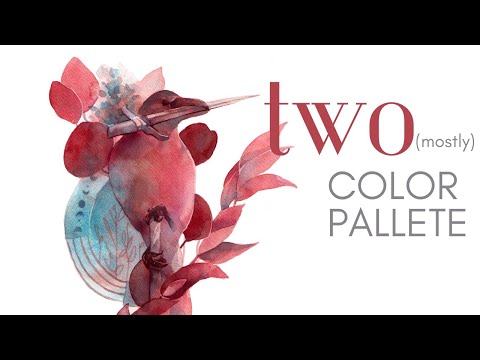 Видео: Два цвета, которые заставят вас полюбить акварель