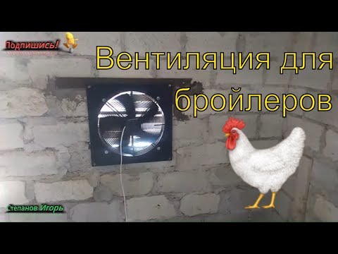Видео: Бройлеры Вентиляция в сарае