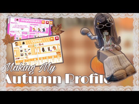 Видео: ♡ создание осеннего профиля | Идеи для профиля Adopt Me~
