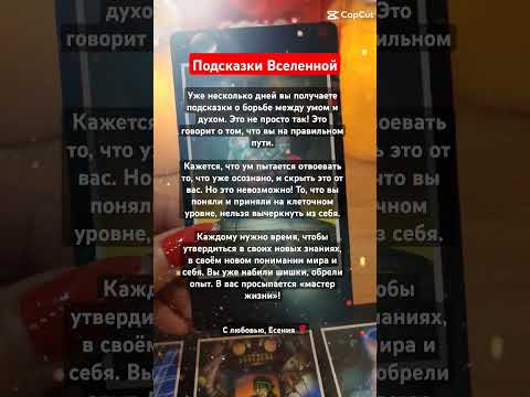 Видео: ПОСЛАНИЕ ВСЕЛЕННОЙ #verhovnayajrica888 #tarot #есениятаро