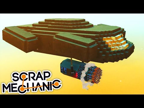 Видео: ЛЕТАЮЩИЙ КОРАБЛЬ С ПУШКОЙ ► Scrap Mechanic