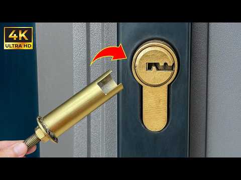 Видео: Аварийное открытие двери без ключа! Это нужно каждому дому, но никто не может это сделать.