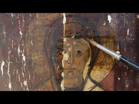 Видео: Реставрация иконы св. Параскевы Пятницы