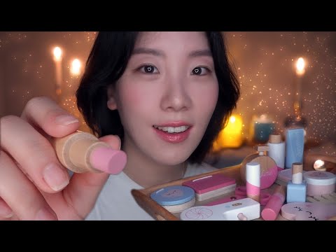 Видео: ASMR Деревянный грим для глубокого сна 🪵🕯️ Шепот крупным планом и многослойные звуки