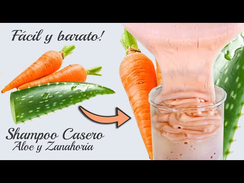 Видео: Домашний шампунь с алоэ и морковью | Натуральный шампунь | Рост, Тело, Увлажнение, Против перхоти