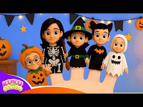 Видео: Семья пальчиков на Хэллоуин 🎃🖐️ | Веселая песня для детей – Куку и Кукуду