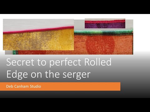Видео: Секрет идеальной закругленной кромки на Serger 1