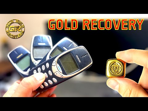Видео: Восстановление золота из 80 телефонов Nokia 3310 – Восстановление золота из старых телефонов Nokia
