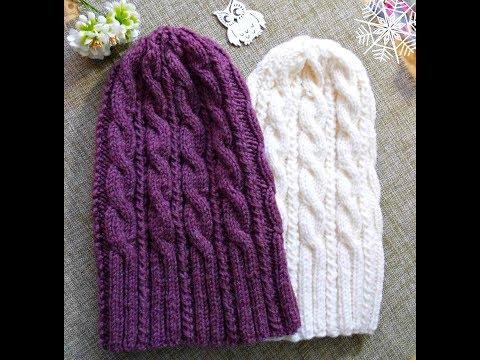 Видео: МК "Шапка бини "спицами