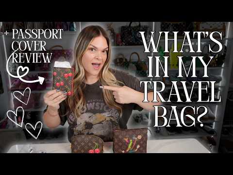 Видео: Внутри моей дорожной сумки | Обзор Louis Vuitton Neverfull GM + Murakami Passport