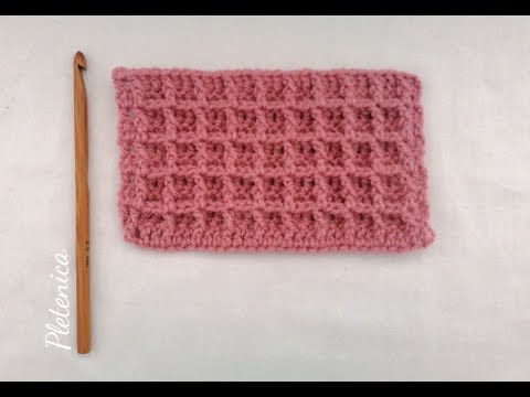 Видео: Как се плете плетка Вафличка/Лесен урок за начинаещи/How to crochet Waffle Stitch/Easy Tutorial/DIY