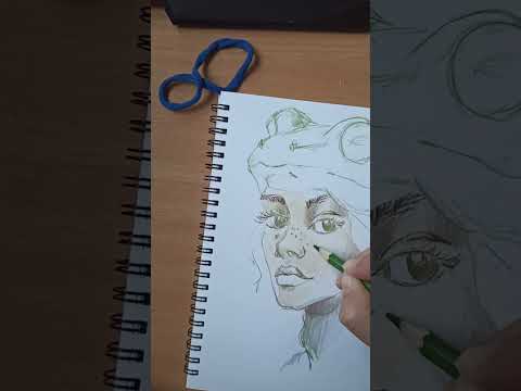 Видео: Рисую и болтаю. Портрет царевны лягушки. 