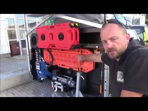 Видео: Внедорожный прицеп для перевозки мототехники и организации лагеря