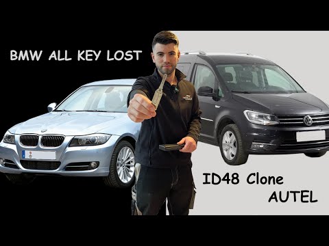 Видео: будни автоключника 4 / Volkswagen ID48 Clone AUTEL 608IM  / BMW E90 по полной утери CAS3 Lishi HU92