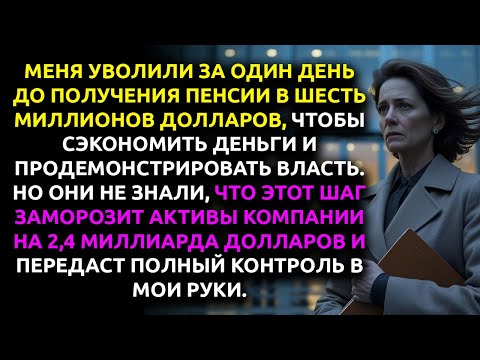 Видео: Меня УВОЛИЛИ за 1 день до пенсии в $6.3 млн. Мой уход ЗАМОРОЗИЛ активы компании на $2.4 миллиарда.