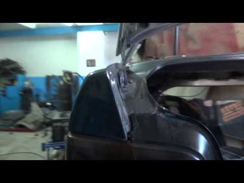 Видео: подгонка заднего крыла BMW E36
